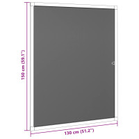 Produktbild för Myggnät för fönster Anthracit 130 x 150 cm