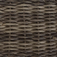 Produktbild för Trädgårdsbord Grå och svart 55 x 55 x 37 cm PE Rattan och Glas