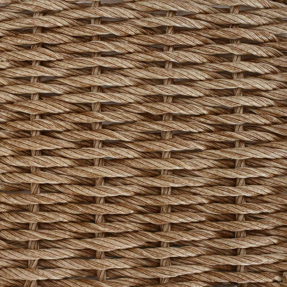 Produktbild för Trädgårdsbord Beige och svart 55 x 55 x 37 cm