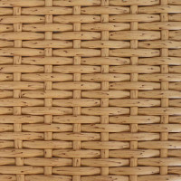 Produktbild för Trädgårdsbord Naturlig 100 x 55 x 37 cm PE Rattan och Glas