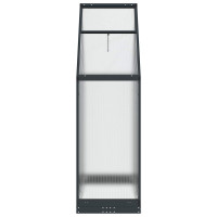 Produktbild för Trädgård Växthus med dörr Antracit 183,5 x 63,5 x 207 cm