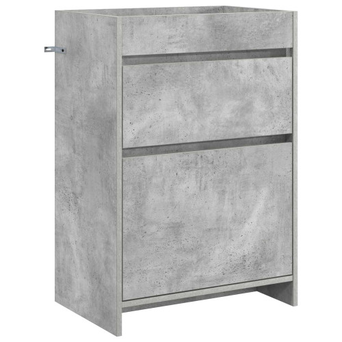 vidaXL Badrum Under Diskbänk Skåp Betonggrå 56 x 37,5 x 81 cm