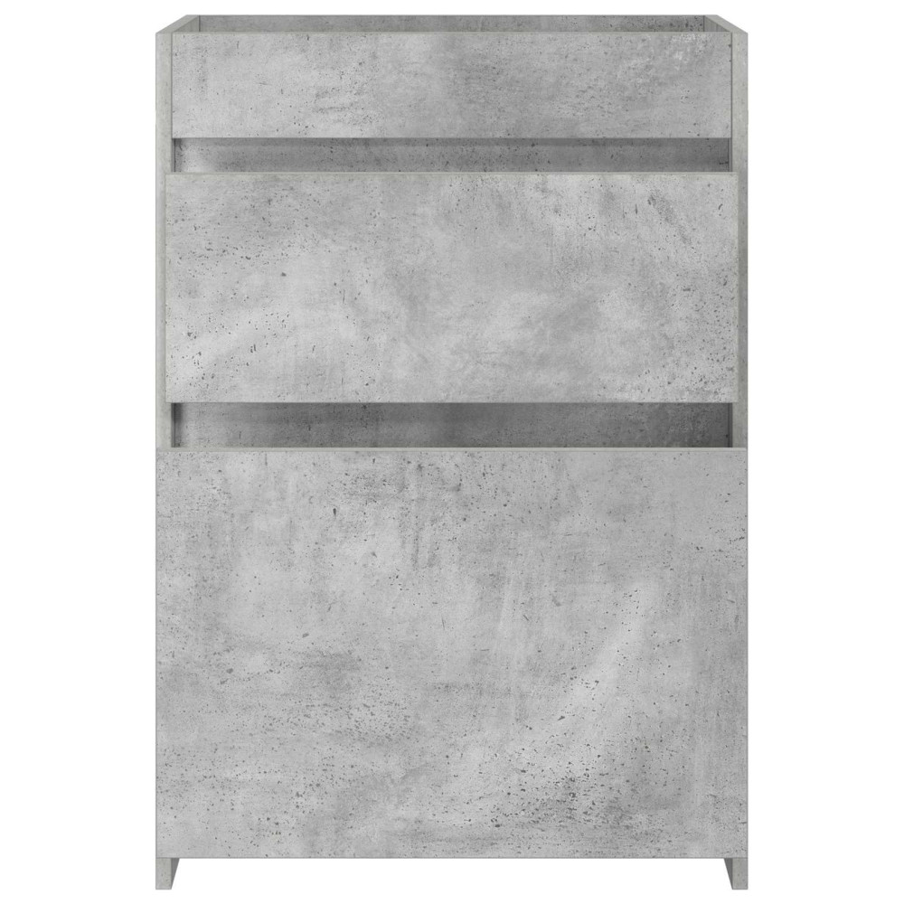 Produktbild för Badrum Under Diskbänk Skåp Betonggrå 56 x 37,5 x 81 cm