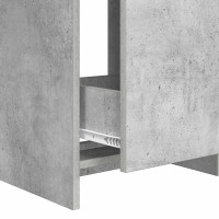 Produktbild för Badrum Under Diskbänk Skåp Betonggrå 56 x 37,5 x 81 cm