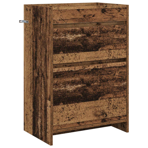 vidaXL Badrum Under Diskbänk Skåp Gammalt trä 56 x 37,5 x 81 cm