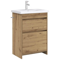 Produktbild för Badrum Under Diskbänk Skåp Artisan-ek 56 x 37,5 x 81 cm