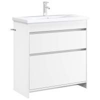 Produktbild för Badrum Under Diskbänk Skåp Vit 78,5 x 37,5 x 81 cm