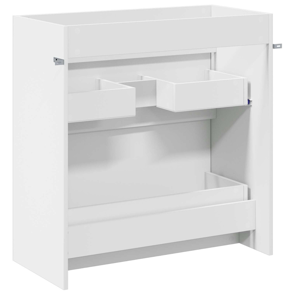 Produktbild för Badrum Under Diskbänk Skåp Vit 78,5 x 37,5 x 81 cm