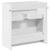Produktbild för Badrum Under Diskbänk Skåp Vit 78,5 x 37,5 x 81 cm