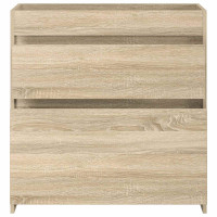 Produktbild för Badrum Under Diskbänk Skåp Sonoma-ek 78,5 x 37,5 x 81 cm