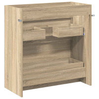 Produktbild för Badrum Under Diskbänk Skåp Sonoma-ek 78,5 x 37,5 x 81 cm