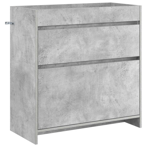 vidaXL Badrum Under Diskbänk Skåp Betonggrå 78,5 x 37,5 x 81 cm