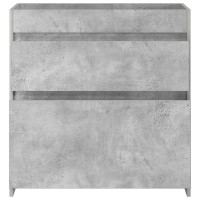 Produktbild för Badrum Under Diskbänk Skåp Betonggrå 78,5 x 37,5 x 81 cm