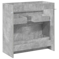 Produktbild för Badrum Under Diskbänk Skåp Betonggrå 78,5 x 37,5 x 81 cm