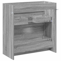 Produktbild för Badrum Under Diskbänk Skåp Grå Sonoma 78,5 x 37,5 x 81 cm