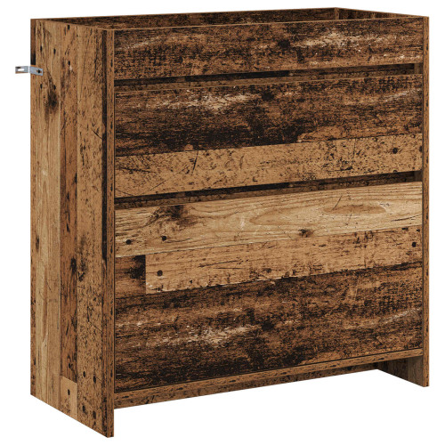 vidaXL Badrum Under Diskbänk Skåp Gammalt trä 78,5 x 37,5 x 81 cm