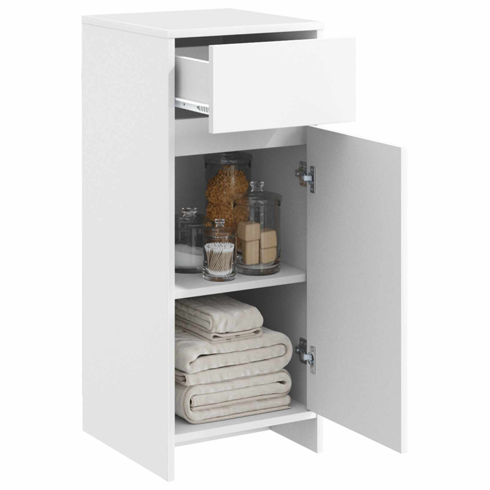 Produktbild för Badrumsskåp Vit 35 x 36,5 x 85 cm Konstruerat trä