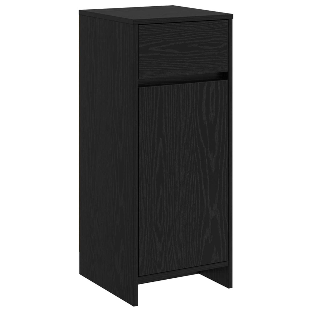 Produktbild för Badrumsskåp Svart ek 35 x 36,5 x 85 cm Konstruerat trä