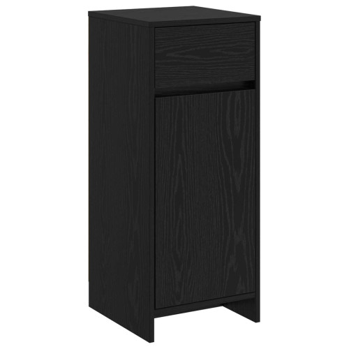 vidaXL Badrumsskåp Svart ek 35 x 36,5 x 85 cm Konstruerat trä