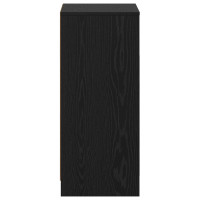 Produktbild för Badrumsskåp Svart ek 35 x 36,5 x 85 cm Konstruerat trä