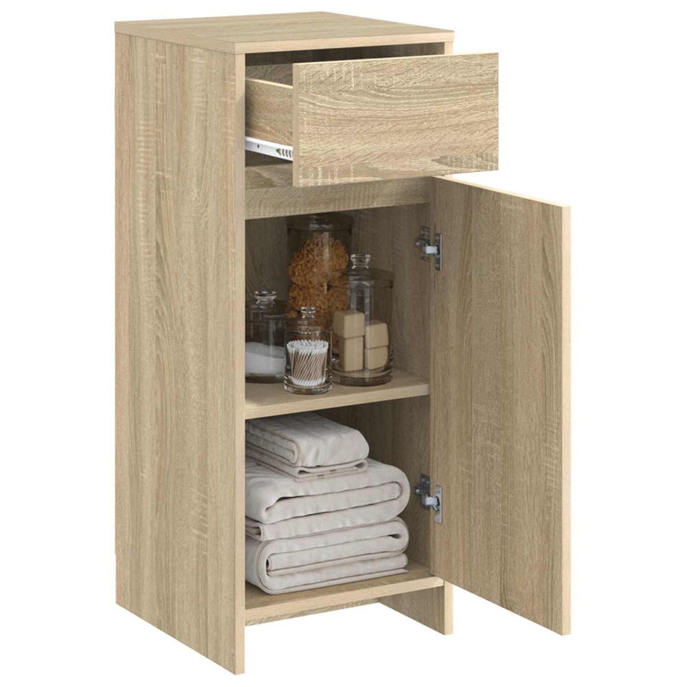 Produktbild för Badrumsskåp Sonoma-ek 35 x 36,5 x 85 cm Konstruerat trä