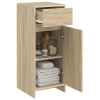 Produktbild för Badrumsskåp Sonoma-ek 35 x 36,5 x 85 cm Konstruerat trä