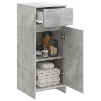 Produktbild för Badrumsskåp Betonggrå 35 x 36,5 x 85 cm Konstruerat trä