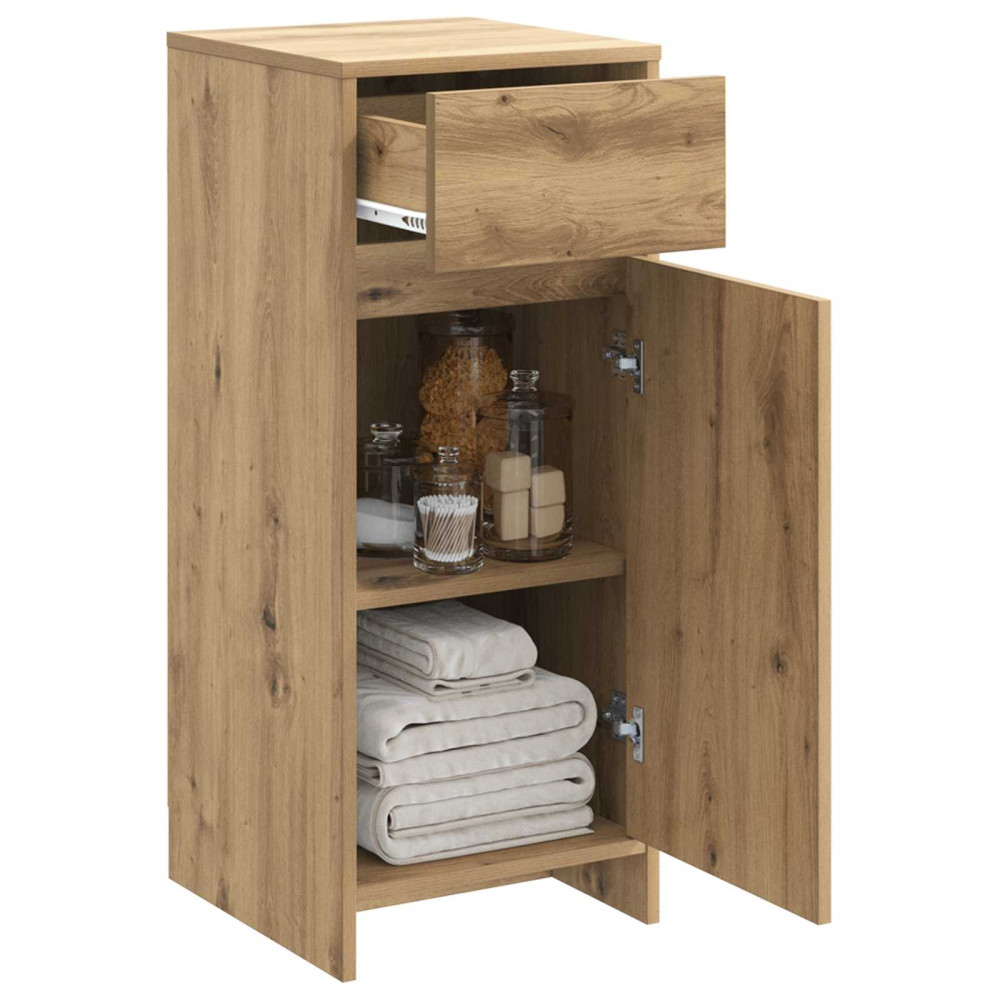Produktbild för Badrumsskåp Artisan-ek 35 x 36,5 x 85 cm Konstruerat trä