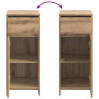 Produktbild för Badrumsskåp Artisan-ek 35 x 36,5 x 85 cm Konstruerat trä