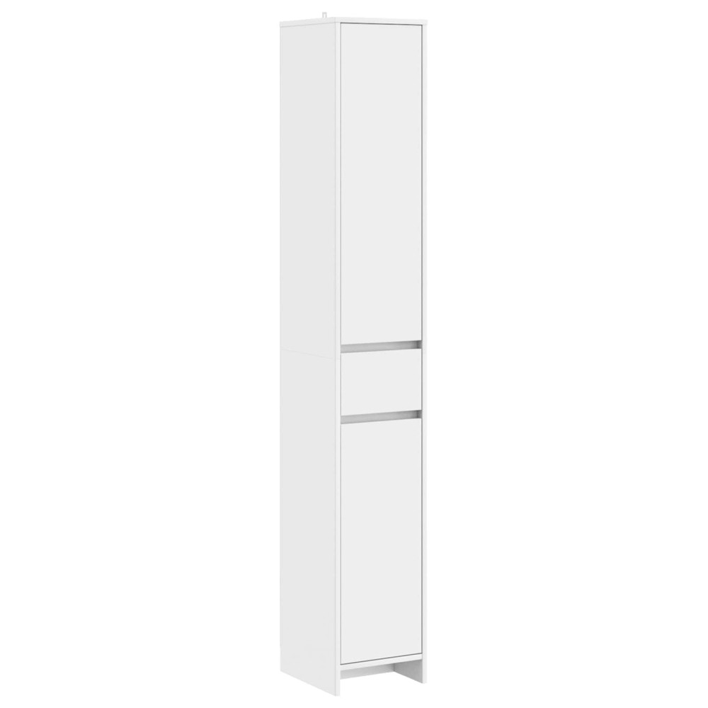 Produktbild för Badrumsskåp Vit 30 x 33 x 190 cm Konstruerat trä
