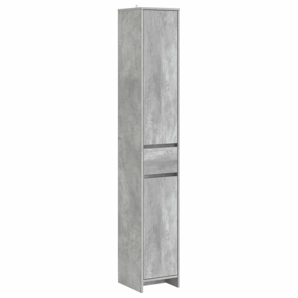 Produktbild för Badrumsskåp Betonggrå 30 x 33 x 190 cm Konstruerat trä