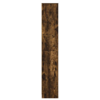 Produktbild för Badrumsskåp Rökt ek 30 x 33 x 190 cm Konstruerat trä