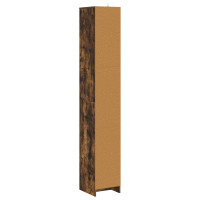 Produktbild för Badrumsskåp Rökt ek 30 x 33 x 190 cm Konstruerat trä