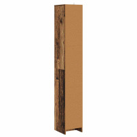Produktbild för Badrumsskåp Gammalt trä 30 x 33 x 190 cm Konstruerat trä