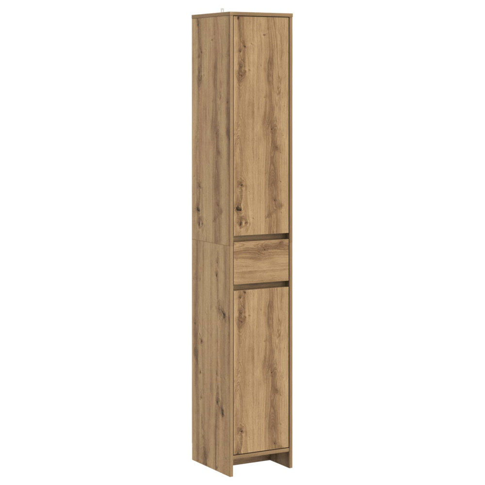 Produktbild för Badrumsskåp Artisan-ek 30 x 33 x 190 cm Konstruerat trä