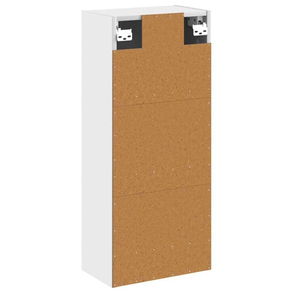 Produktbild för Väggmonterad handfatsspegel Vit 35 x 20 x 81 cm Konstruerat trä