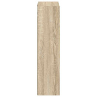 Produktbild för Väggmonterad handfatsspegel Sonoma-ek 35 x 20 x 81 cm