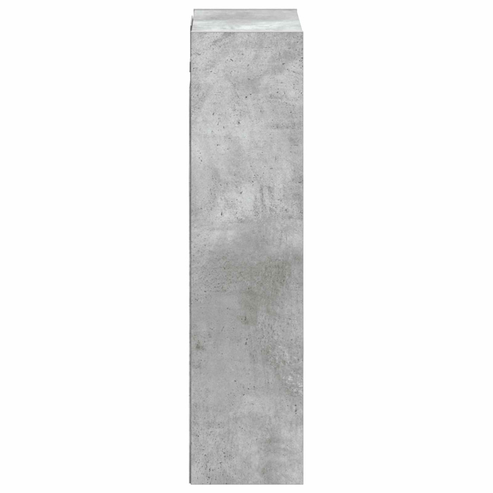 Produktbild för Väggmonterad handfatsspegel Betonggrå 35 x 20 x 81 cm