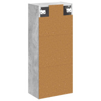 Produktbild för Väggmonterad handfatsspegel Betonggrå 35 x 20 x 81 cm