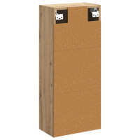 Produktbild för Väggmonterad handfatsspegel Artisan-ek 35 x 20 x 81 cm
