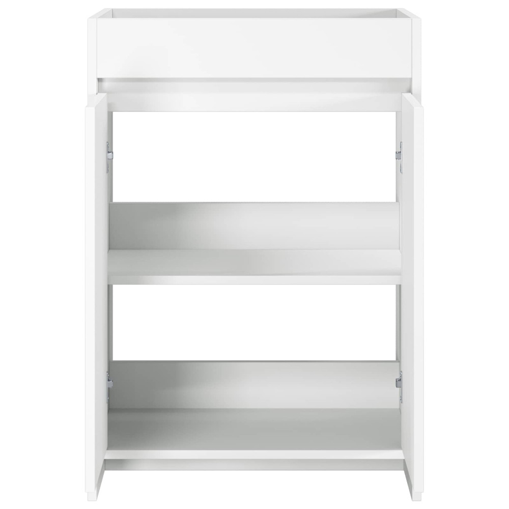 Produktbild för Badrum Under Diskbänk Skåp Vit 56 x 37,5 x 81 cm