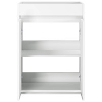 Produktbild för Badrum Under Diskbänk Skåp Vit 56 x 37,5 x 81 cm