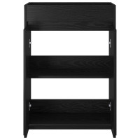Produktbild för Badrum Under Diskbänk Skåp Svart ek 56 x 37,5 x 81 cm