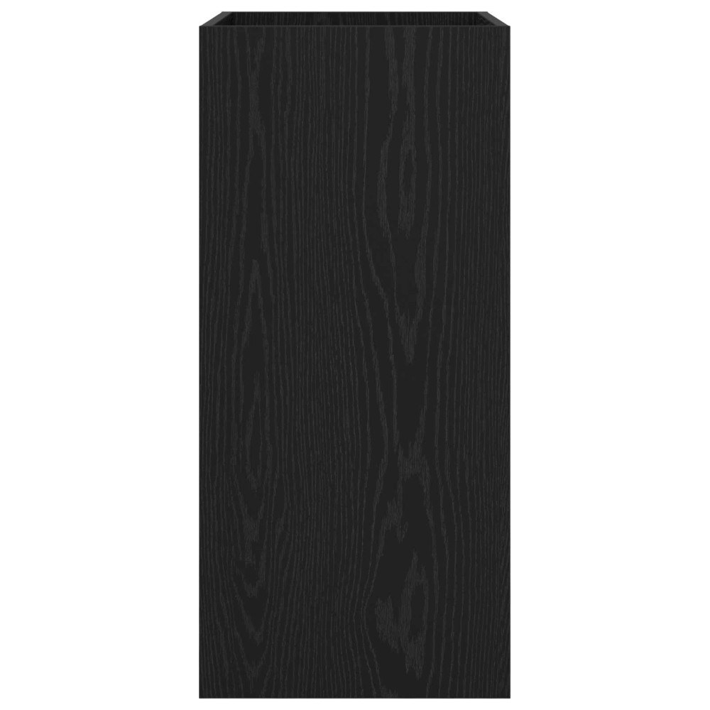 Produktbild för Badrum Under Diskbänk Skåp Svart ek 56 x 37,5 x 81 cm