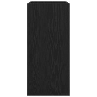Produktbild för Badrum Under Diskbänk Skåp Svart ek 56 x 37,5 x 81 cm