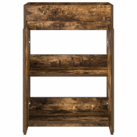 Produktbild för Badrum Under Diskbänk Skåp Rökt ek 56 x 37,5 x 81 cm