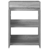 Produktbild för Badrum Under Diskbänk Skåp Grå Sonoma 56 x 37,5 x 81 cm