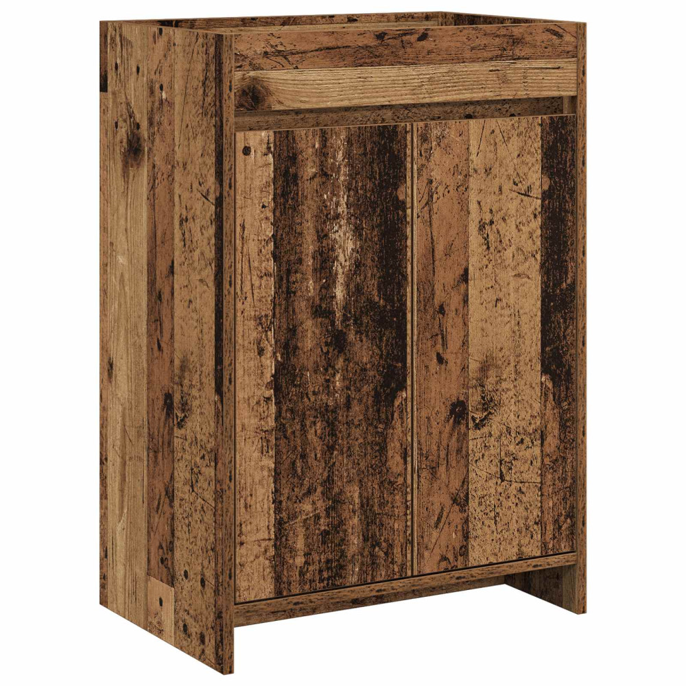 Produktbild för Badrum Under Diskbänk Skåp Gammalt trä 56 x 37,5 x 81 cm