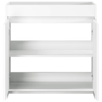 Produktbild för Badrum Under Diskbänk Skåp Vit 78,5 x 37,5 x 81 cm