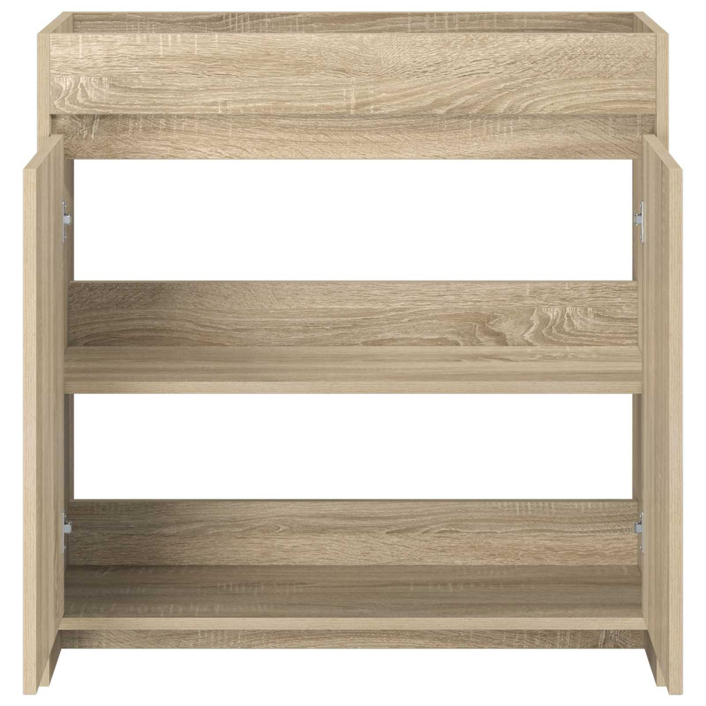 Produktbild för Badrum Under Diskbänk Skåp Sonoma-ek 78,5 x 37,5 x 81 cm